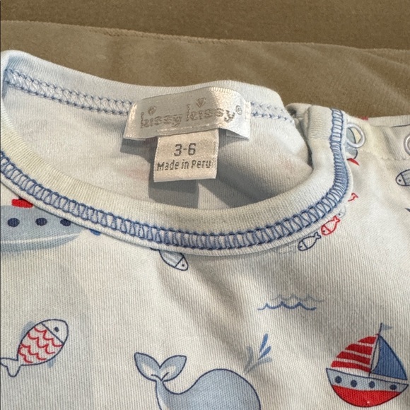 Kissy Kissy romper whales sea cotton 3-6 months - Picture 2 of 3